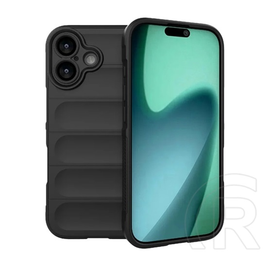 Gigapack Apple iPhone 17 szilikon telefonvédő (ütésállóság, kameravédő, 3d) fekete