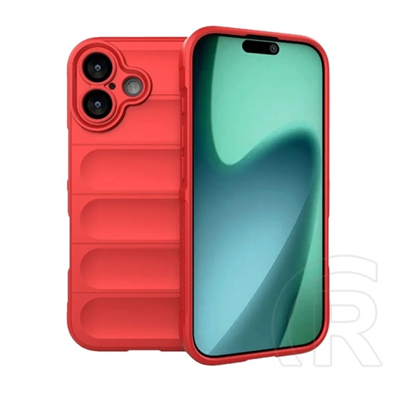 Gigapack Apple iPhone 17 szilikon telefonvédő (ütésállóság, kameravédő, 3d) piros
