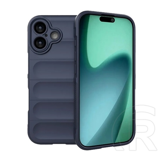 Gigapack Apple iPhone 17 szilikon telefonvédő (ütésállóság, kameravédő, 3d) sötétkék