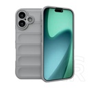 Gigapack Apple iPhone 17 szilikon telefonvédő (ütésállóság, kameravédő, 3d) világosszürke