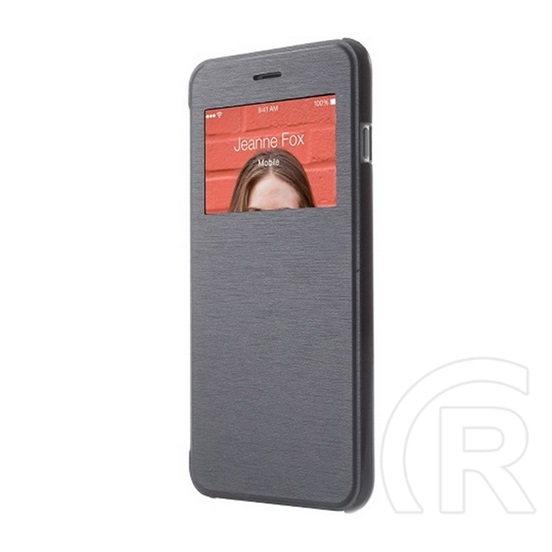 Gigapack Apple iPhone 6S Plus 5.5 tok álló (Flip, átlátszó hátlap, oldalra nyíló, S-View Cover) sötétkék