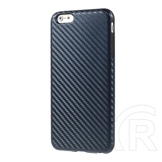 Gigapack Apple iPhone 6S+ Szilikon telefonvédő (karbon minta, sötétkék)