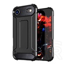 Gigapack Apple iPhone Air defender szilikon telefonvédő (ütésállóság, légpárnás sarok, fémhatás) fekete