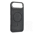 Gigapack Apple iPhone Air szilikon telefonvédő (műanyag hátlap, kameravédő, magsafe, csillogó) fekete