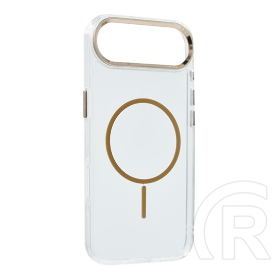 Gigapack Apple iPhone Air szilikon telefonvédő (műanyag hátlap, kameravédő, magsafe, légpárnás sarok) arany