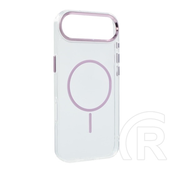 Gigapack Apple iPhone Air szilikon telefonvédő (műanyag hátlap, kameravédő, magsafe, légpárnás sarok) rózsaszín