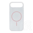 Gigapack Apple iPhone Air szilikon telefonvédő (ultravékony, műanyag hátlap, magsafe, légpárnás sarok) rózsaszín