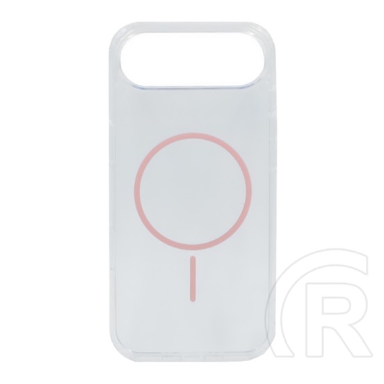 Gigapack Apple iPhone Air szilikon telefonvédő (ultravékony, műanyag hátlap, magsafe, légpárnás sarok) rózsaszín
