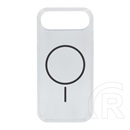 Gigapack Apple iPhone Air szilikon telefonvédő (ultravékony, műanyag hátlap, magsafe, légpárnás sarok) sötétszürke