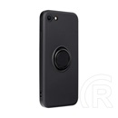 Gigapack Apple iPhone SE 3 (2022) telefonvédő (telefontartó gyűrű, mikrofiber plüss belső, kamera védelem) fekete