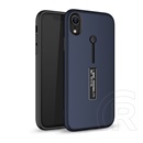 Gigapack Apple iPhone XR műanyag telefonvédő (gumírozott, ujjra húzható szilikon, sötétkék)
