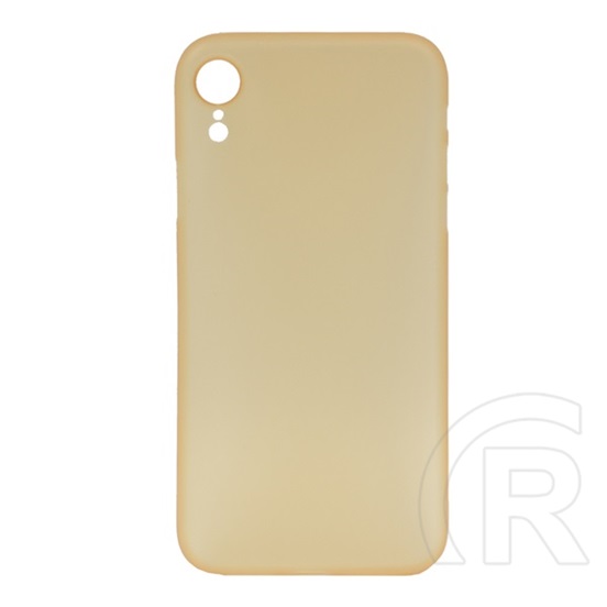 Gigapack Apple iPhone XR műanyag telefonvédő (matt, ultravékony, arany)