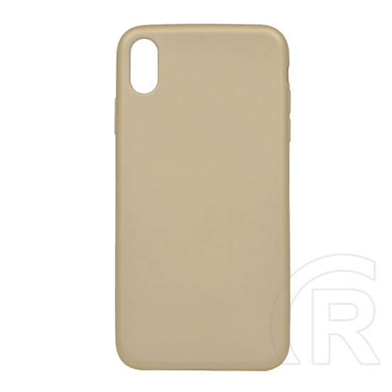 Gigapack Apple iPhone XS Max Szilikon telefonvédő (matt, arany)