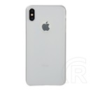 Gigapack Apple iPhone XS Max szilikon telefonvédő (matt, logo kivágás, fehér)