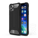 Gigapack Defender Apple iPhone 11 Pro Max műanyag telefonvédő (közepesen ütésálló, légpárnás sarok, fémhatás, fekete)
