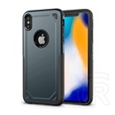 Gigapack Defender Apple iPhone XS Max 6,5" műanyag telefonvédő (közepesen ütésálló, ultravékony, logo kivágás, sötétkék)