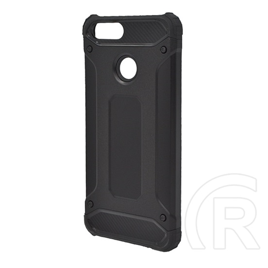 Gigapack Defender Honor 7x műanyag telefonvédő (közepesen ütésálló, légpárnás sarok, fémhatás, fekete)