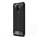 Gigapack Defender Huawei Mate 30 Lite műanyag telefonvédő (közepesen ütésálló, légpárnás sarok, fémhatás, fekete)