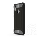 Gigapack Defender Huawei Y6s műanyag telefonvédő (közepesen ütésálló, légpárnás sarok, fémhatás, fekete)