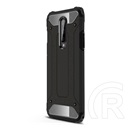 Gigapack Defender OnePlus 8 5G műanyag telefonvédő (közepesen ütésálló, légpárnás sarok, fémhatás, fekete)