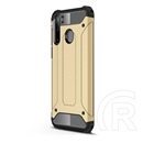 Gigapack Defender Samsung Galaxy A21 műanyag telefonvédő (közepesen ütésálló, légpárnás sarok, fémhatás, arany)