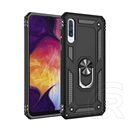 Gigapack Defender Samsung Galaxy A50s műanyag (közepesen ütésálló, telefontartó gyűrű, beépített fémlemez, fekete)