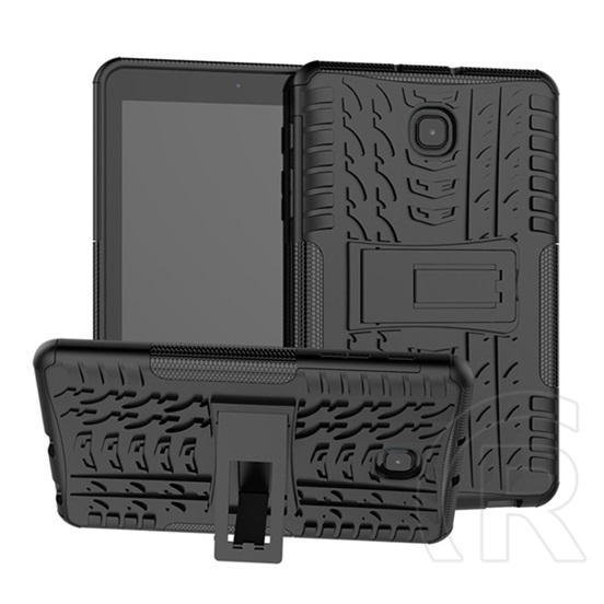 Gigapack Defender Samsung Galaxy Tab A 8.0" (2018) (kitámasztó, autógumi minta, fekete)