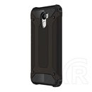 Gigapack Defender Xiaomi Redmi 4 műanyag telefonvédő (közepesen ütésálló, légpárnás sarok, fémhatás, fekete)