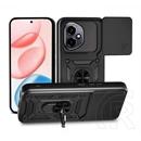 Gigapack Defender szilikon telefonvédő (ütésállóság, tartógyűrű, kameravédő, fekete)