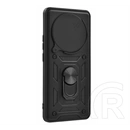 Gigapack Defender szilikon telefonvédő (ütésállóság, tartógyűrű, kameravédő, fekete)