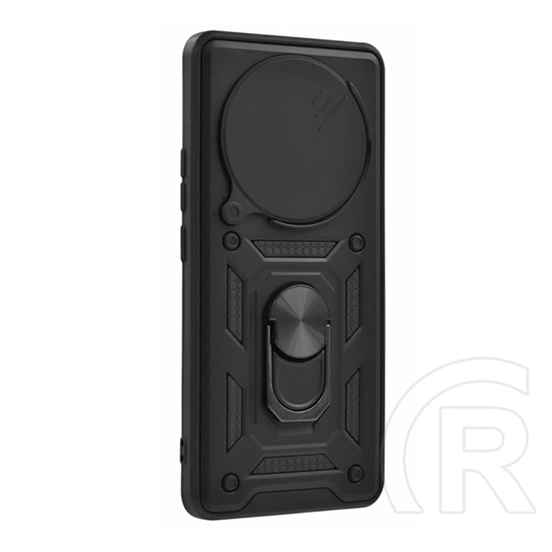 Gigapack Defender szilikon telefonvédő (ütésállóság, tartógyűrű, kameravédő, fekete)