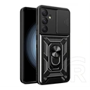 Gigapack Defender szilikon telefonvédő (ütésállóság, tartógyűrű, kameravédő, fekete)