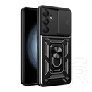 Gigapack Defender szilikon telefonvédő (ütésállóság, tartógyűrű, kameravédő, mágneses tartó, fekete)