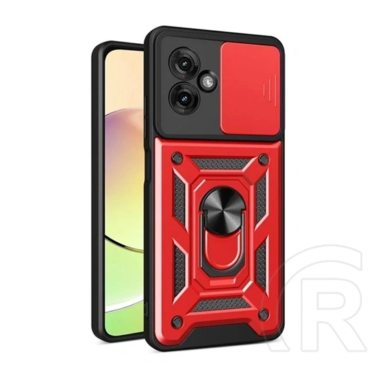 Gigapack Defender szilikon telefonvédő (ütésállóság, tartógyűrű, kameravédő, piros)