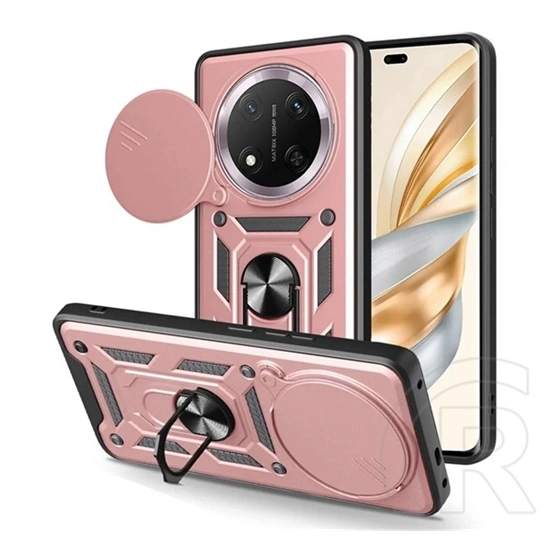 Gigapack Defender szilikon telefonvédő (ütésállóság, tartógyűrű, kameravédő, rozéarany)