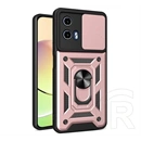 Gigapack Defender szilikon telefonvédő (ütésállóság, tartógyűrű, kameravédő, rozéarany)