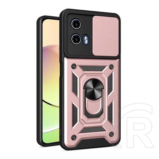 Gigapack Defender szilikon telefonvédő (ütésállóság, tartógyűrű, kameravédő, rozéarany)