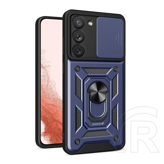 Gigapack Defender szilikon telefonvédő (ütésállóság, tartógyűrű, kameravédő, sötétkék)