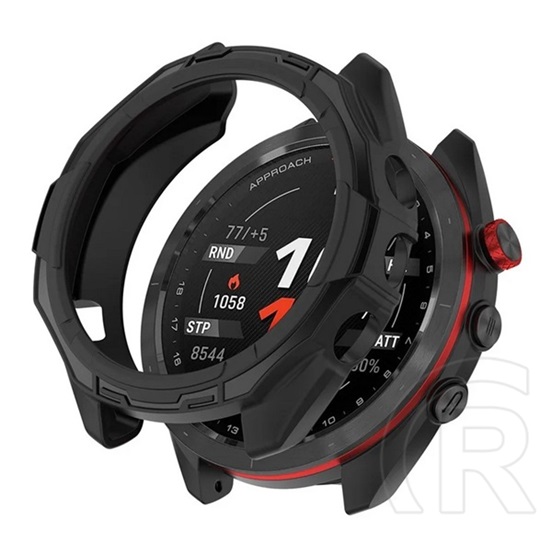 Gigapack Garmin Approach S70 (47mm) szilikon keret (bumper, ütésálló) fekete