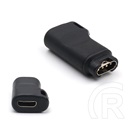 Gigapack Garmin vivosmart 5 töltő adapter (microusb aljzat – garmin) fekete