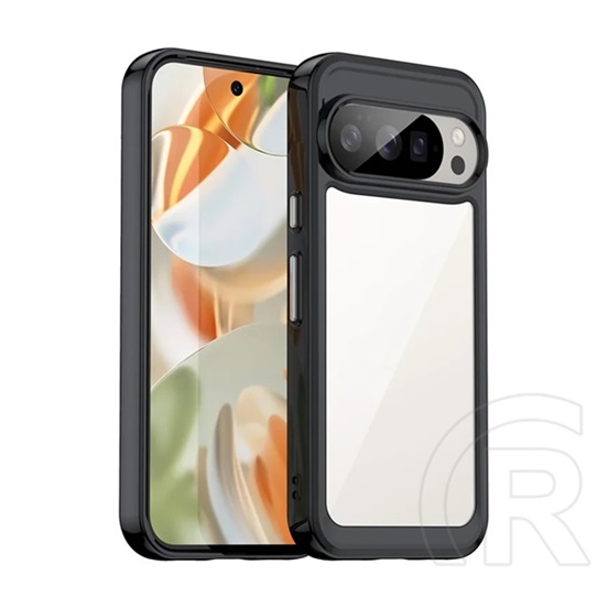 Gigapack Google Pixel 10  szilikon telefonvédő (ütésállóság, átlátszó hátlap) fekete