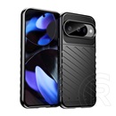 Gigapack Google Pixel 10  szilikon telefonvédő (ütésállóság, csíkos, dombor minta) fekete