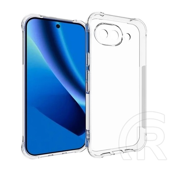 Gigapack Google Pixel 10a szilikon telefonvédő (ütésállóság, légpárnás sarok) átlátszó
