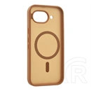 Gigapack Google Pixel 10a szilikon telefonvédő (ütésállóság, matt, műanyag hátlap, kameravédő, magsafe) világosbarna