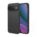 Gigapack Google Pixel 11 Pro XL szilikon telefonvédő (matt, mikrofiber plüss karcolásmentesítő belső, prémium) fekete