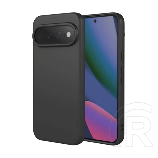 Gigapack Google Pixel 11 Pro XL szilikon telefonvédő (matt, mikrofiber plüss karcolásmentesítő belső, prémium) fekete