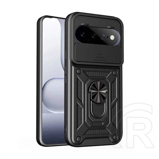 Gigapack Google Pixel 11 Pro defender szilikon telefonvédő (ütésállóság, tartógyűrű, mágneses) fekete