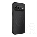 Gigapack Google Pixel 11 Pro szilikon telefonvédő (műanyag hátlap, karbon minta, mágneses) fekete