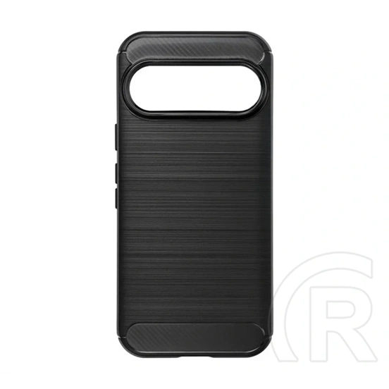 Gigapack Google Pixel 11 Pro szilikon telefonvédő (ütésállóság, légpárnás sarok, karbon minta) fekete