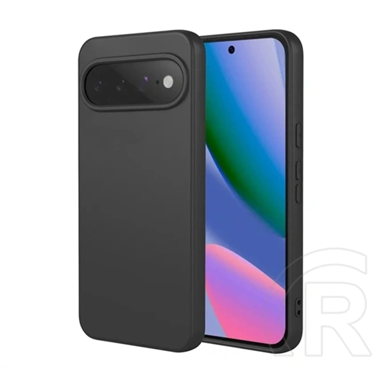Gigapack Google Pixel 11 szilikon telefonvédő (matt, mikrofiber plüss karcolásmentesítő belső, prémium) fekete